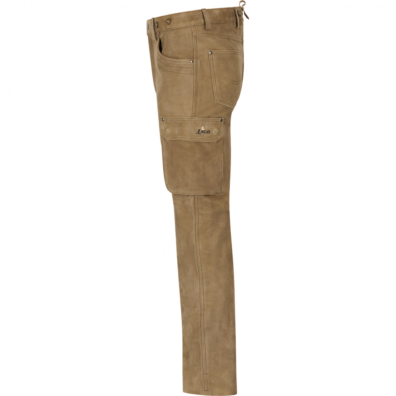 il Lago Prestige Lederhose Zermatt Herren (Braun) Größe 54 3/4