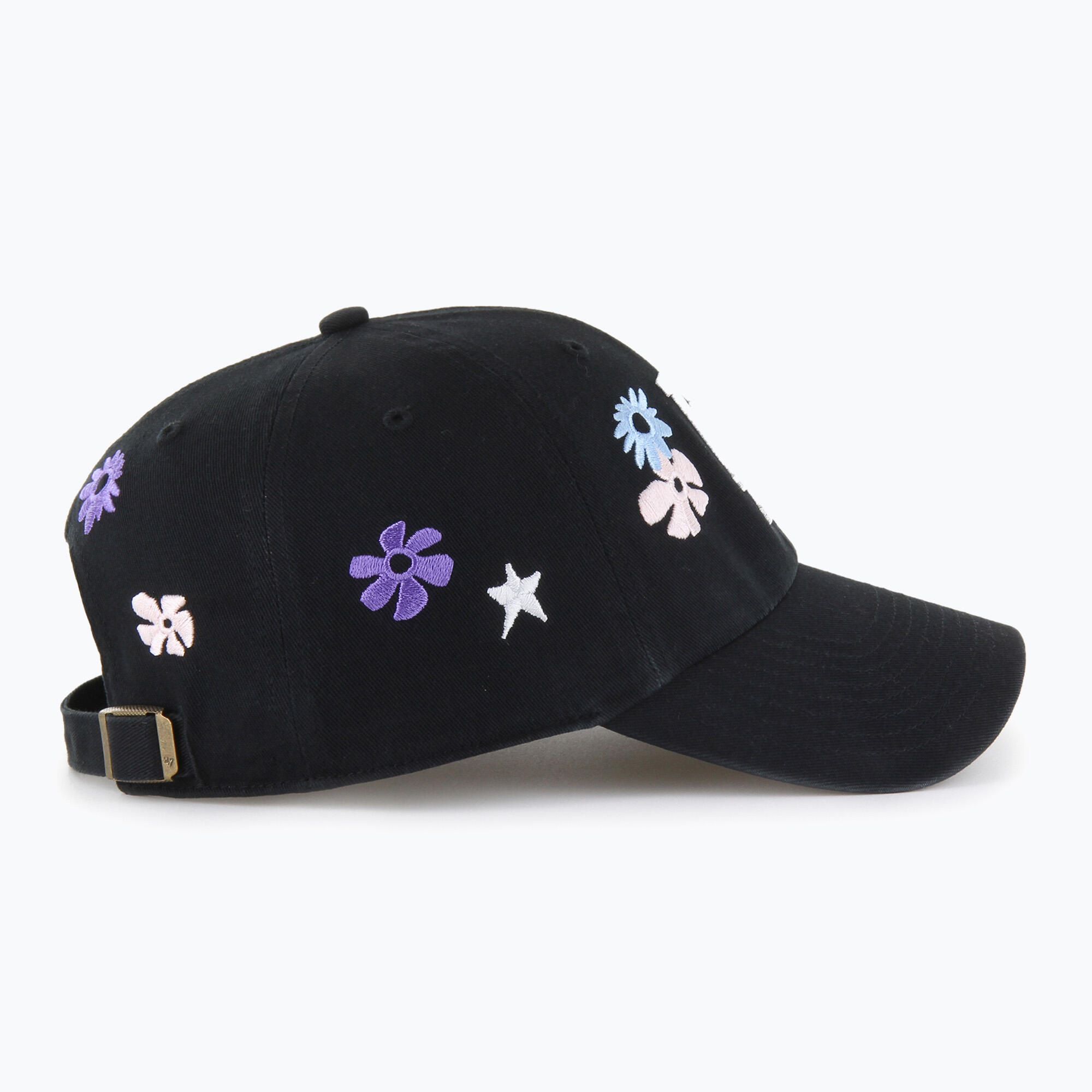 Boné com aba 47 Brand MLB Los Angeles Dodgers Flora CLEAN UP 3/4