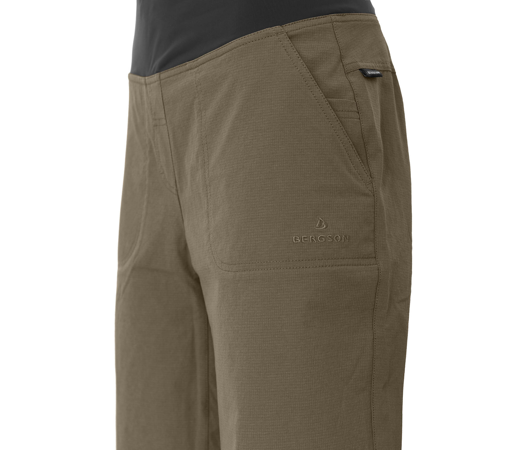 Damen Wandershorts leicht, elastisch, strapazierfähig Braun 3/5