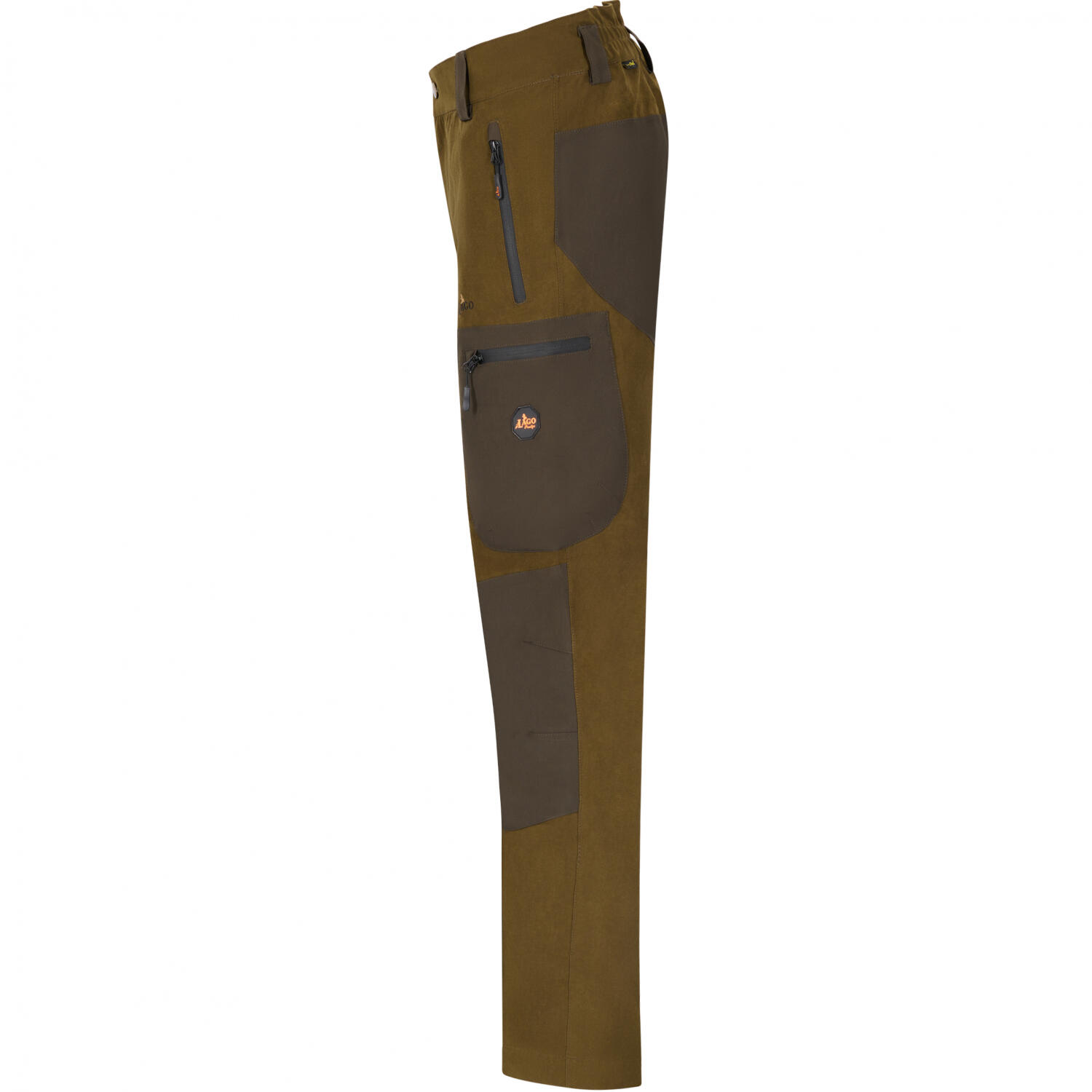 il Lago Prestige Funktions-Outdoorhose Hochmoor Herren (Oliv/Schwarz) Größe 3/4
