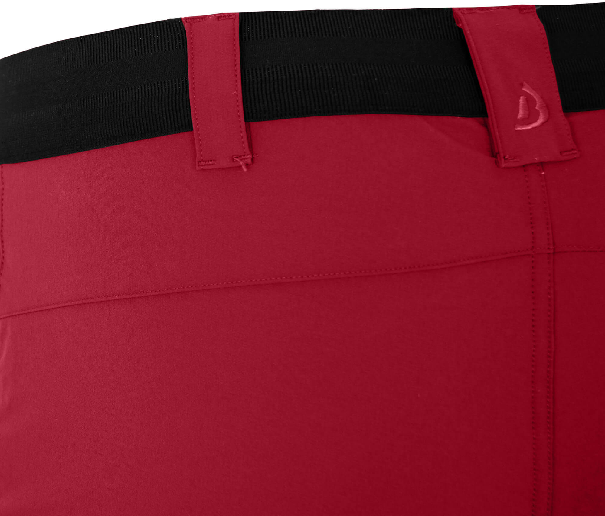 Herren Wandershorts leicht, strapazierfähig Rot 3/4