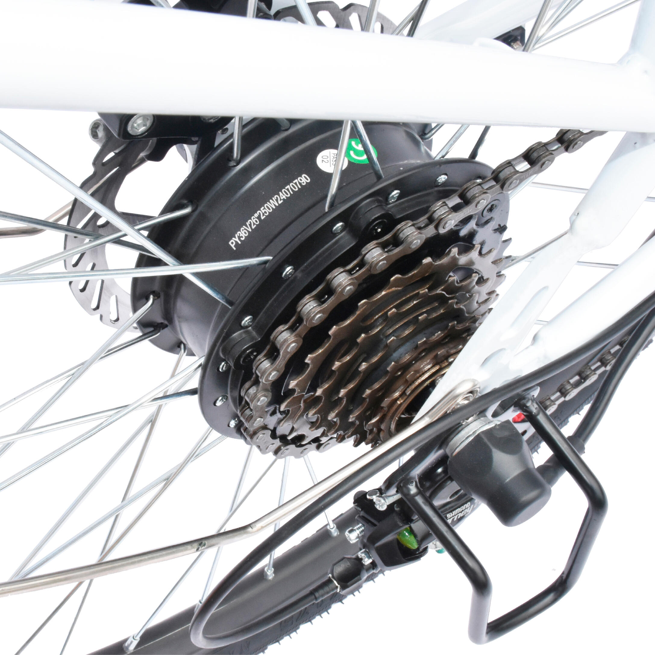 YY 26ST Bicicletta elettrica con pneumatico 26*1,75 pollici e batteria 48V15AH 7/7
