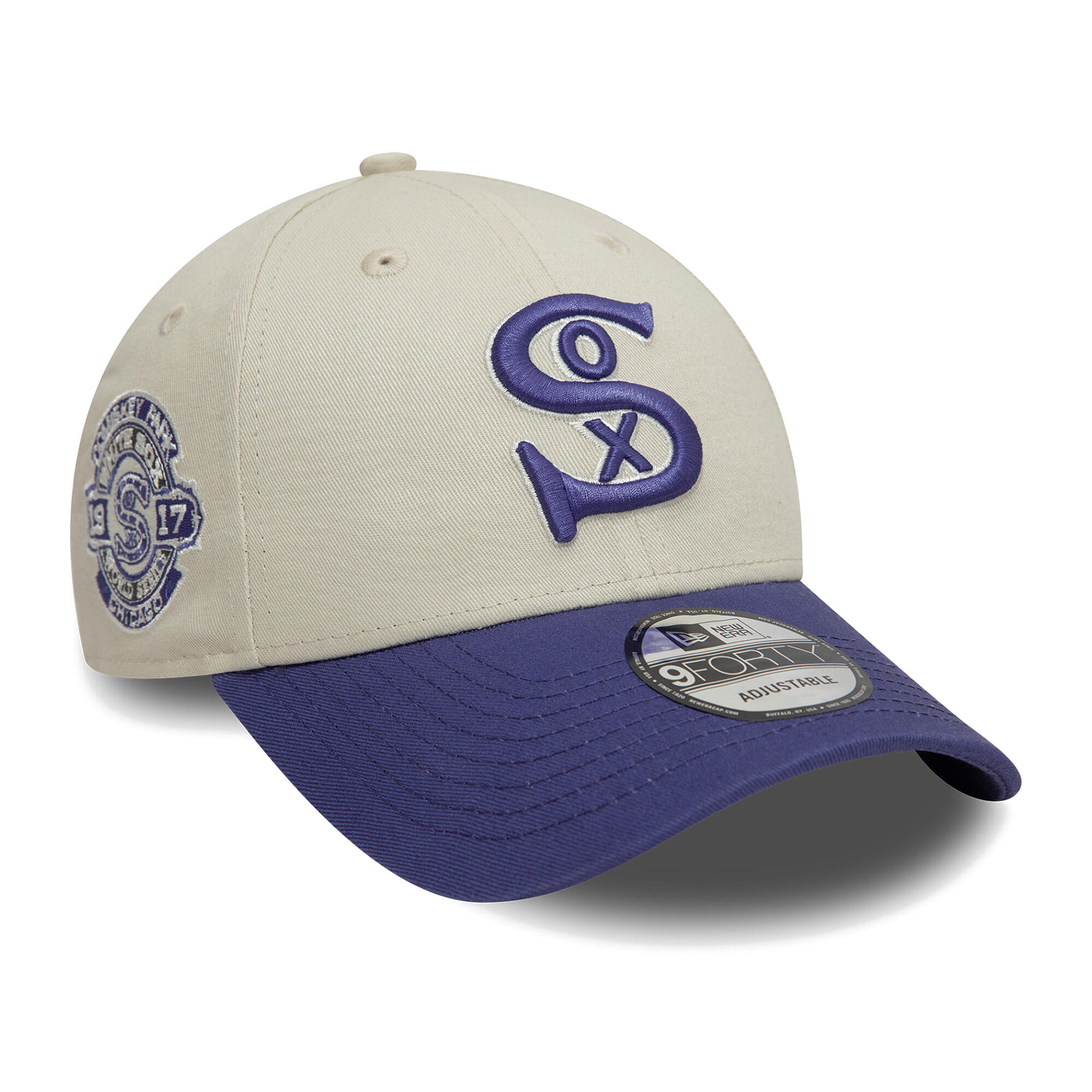 Boné com aba New Era WS Patch 9Forty Chicago White Sox 7/7