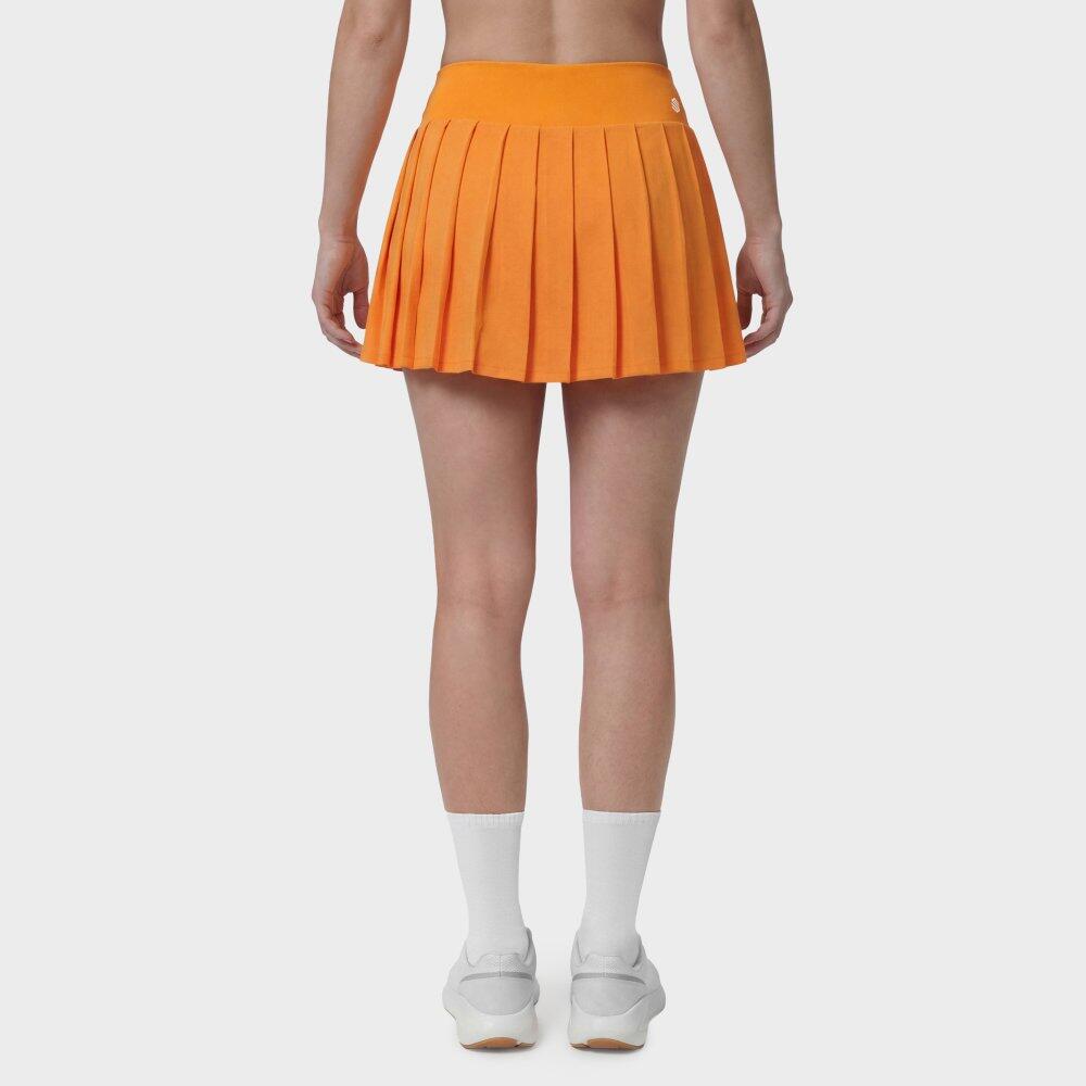 Jupe-short de tennis taille haute femme Flow Femme-W Orange Orange 6/6