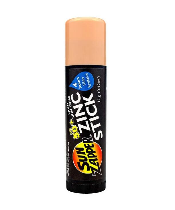 Sun Zapper Light Skin Tone Zinc Stick SPF 50+ 1/3