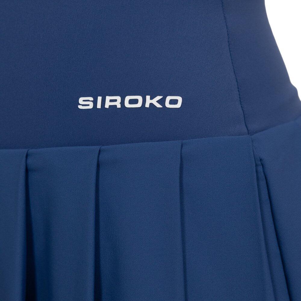 Jupe-short de tennis taille haute femme Flow Femme-W Navy Bleu 5/6