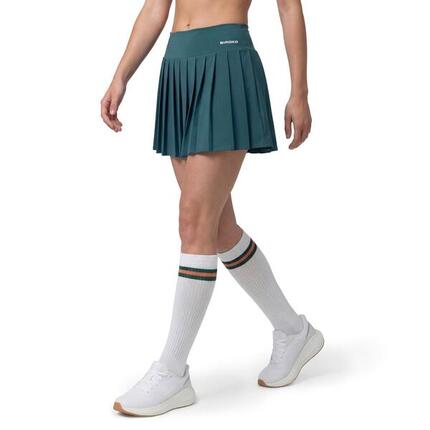 Jupe-short de tennis taille haute femme Flow Femme-W Green Vert