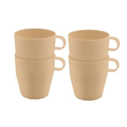 Travellife Nova Tasse, Farbe Vanille, 4er-Set