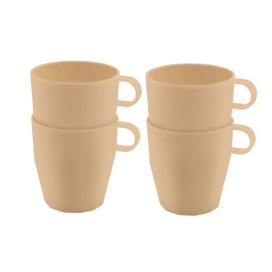 Travellife Nova Tasse, Farbe Vanille, 4er-Set