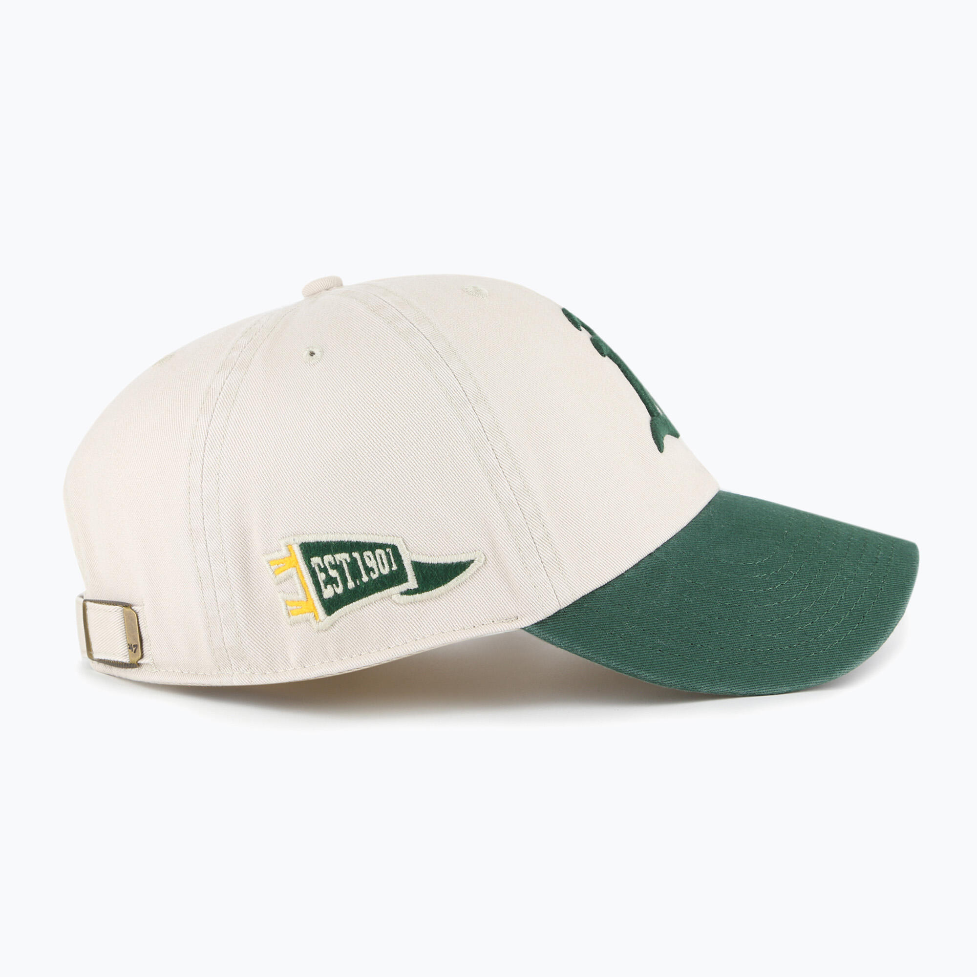Gorra con visera 47 Brand MLB Oakland Athletics Grand Stand CLEAN UP 3/4