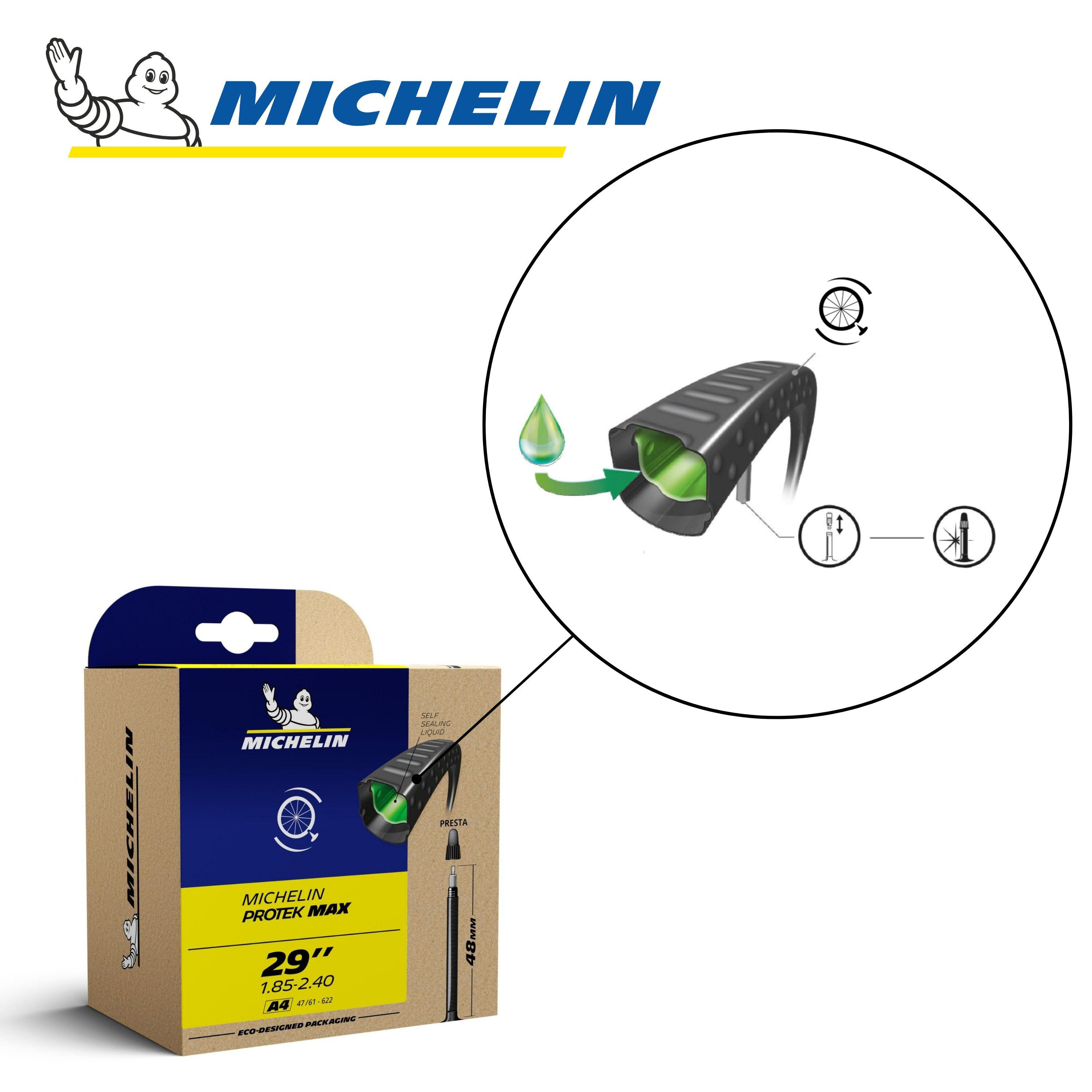 Lot de 2 Chambres à air VTT 29 pouces A4 PROTEK MAX – liquide anti-crevaison 2/4