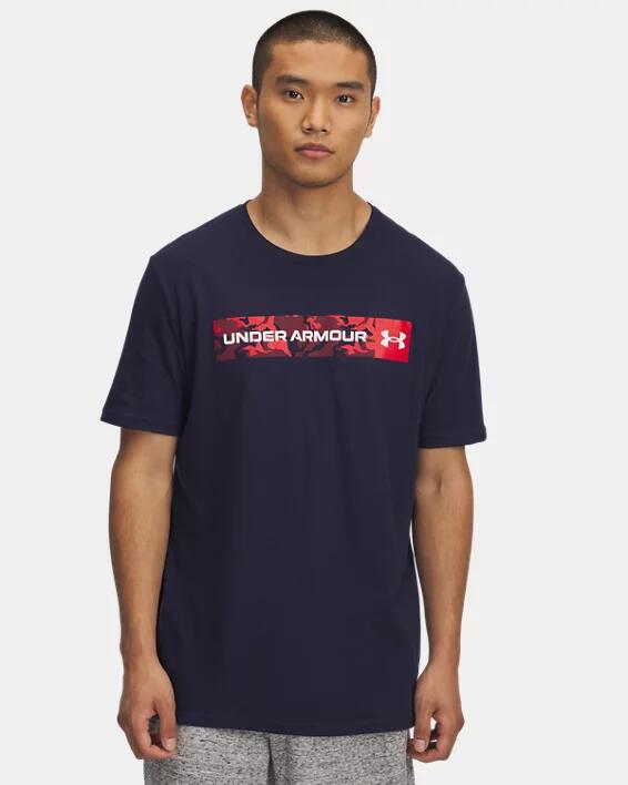 Koszulka T-Shirt Męski Sportowy Under Armour Camo Chest Stripe 2/3