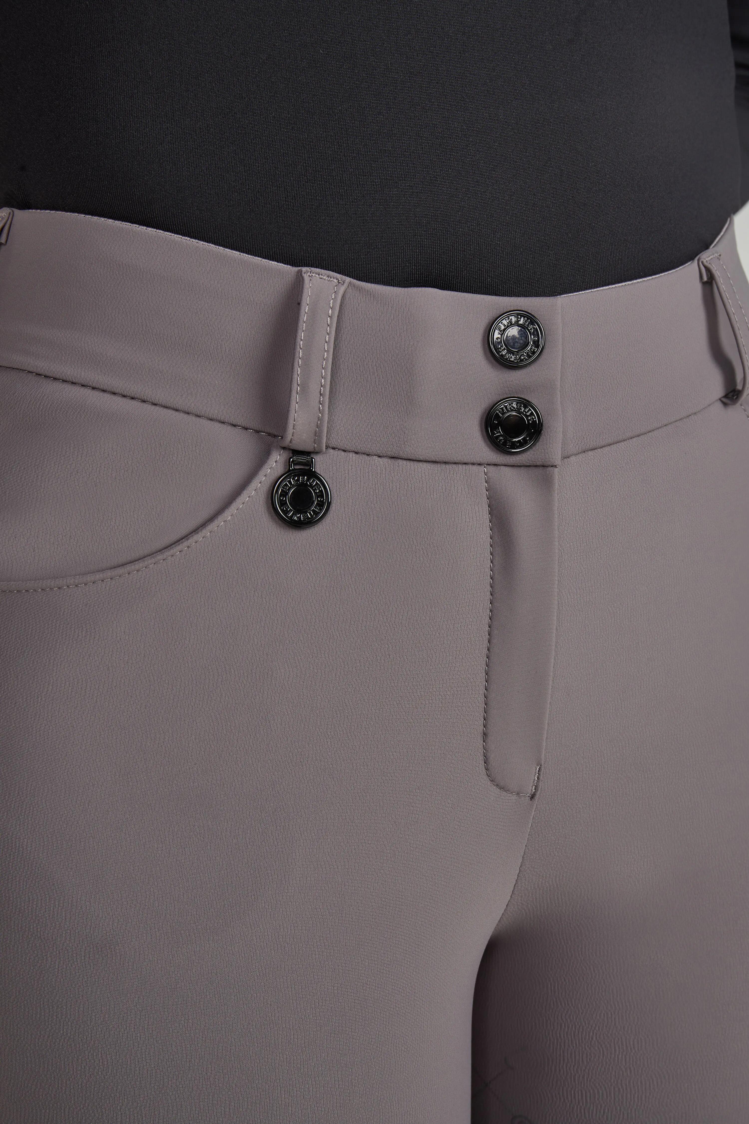 Pikeur Dames Rijbroek Ceelina Sd 4225 Hoge Taille Pearl Gray - 7/7
