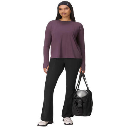 SWEATY BETTY Soft Flow Studio Long Sleeve Top T-shirt MOSGROEN XS