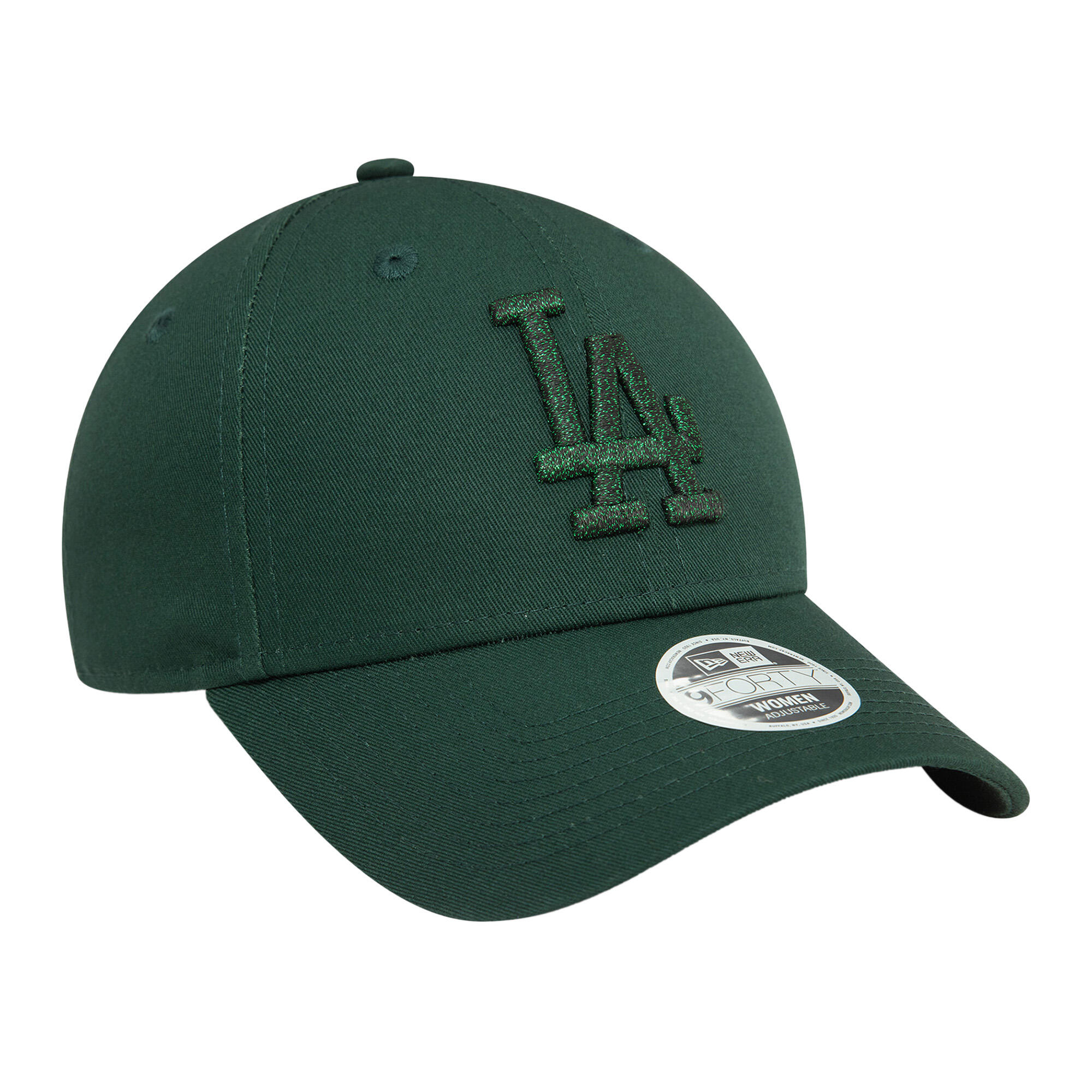 Gorra con visera para mujer New Era Metallic 9FORTY Los Angeles Dodgers 6/6
