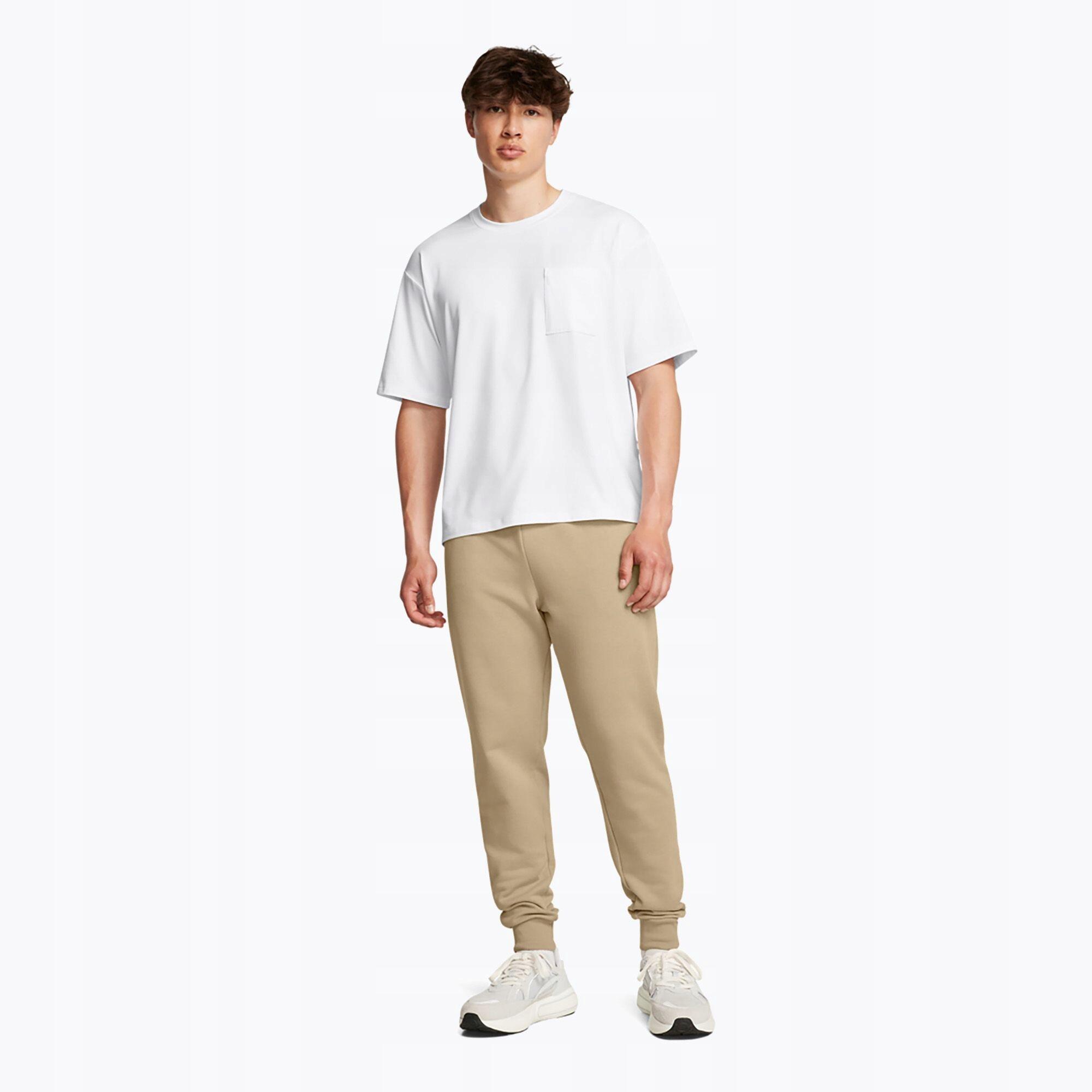 Spodnie Męskie Under Armour Dresowe Joggery Sportowe Rival Fleece Xs 3/4