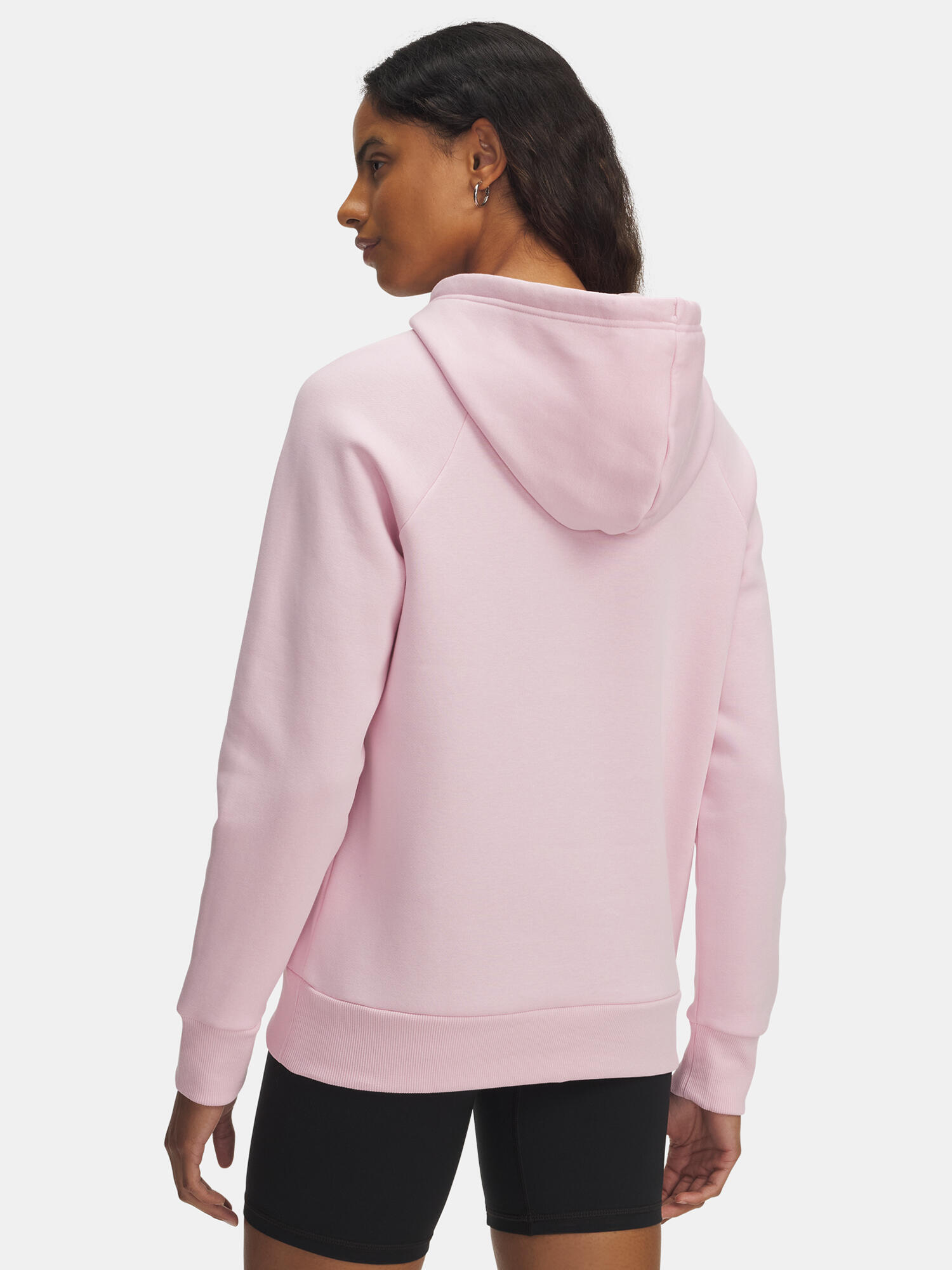 Bluza Damska Z Kapturem Under Armour Różowa Rival Feelce Shimmer Hoddy 2/3