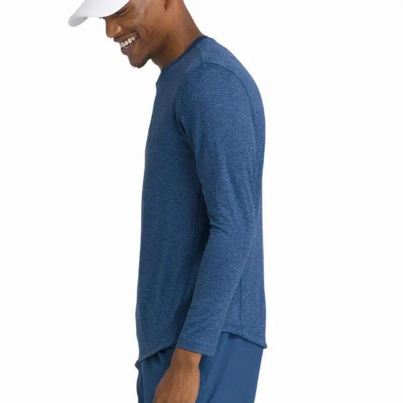 Camiseta Manga Larga Wilson Everyday Performance Azul Court 3/5