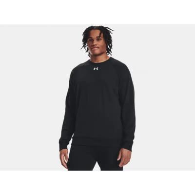 Heren fleece sweatshirt met ronde hals (violet)