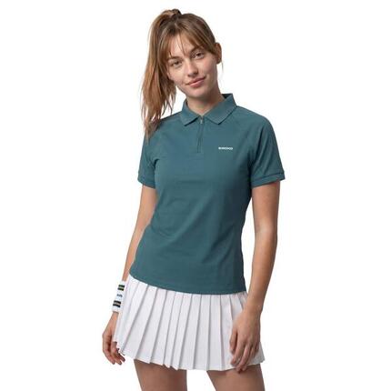 Damska techniczna tenisowa koszulka polo Siroko Player-W Green