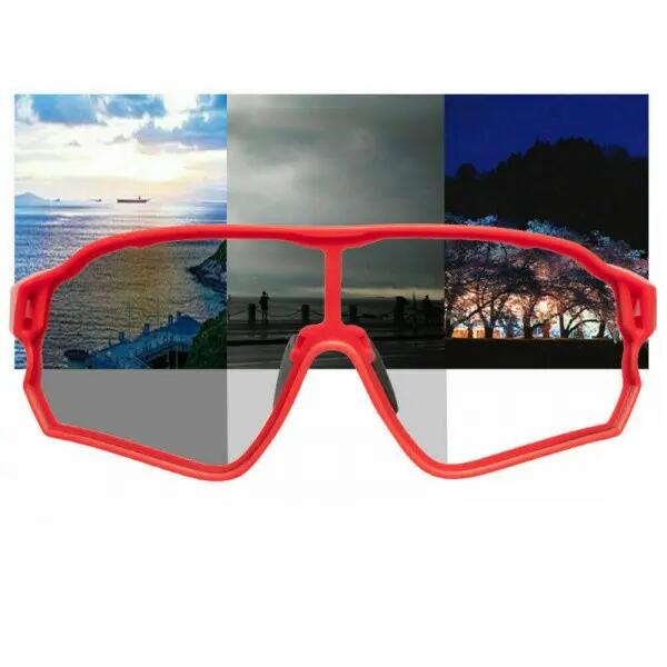 Okulary rowerowe / sportowe fotochrom ROCKBROS UV400 (10137) czerwone 3/5