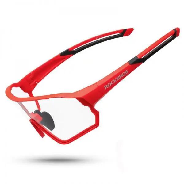 Okulary rowerowe / sportowe fotochrom ROCKBROS UV400 (10137) czerwone 2/5