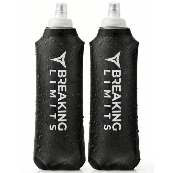 Soft flask 500 ml – lot de 2 – gourdes souples pliables – running