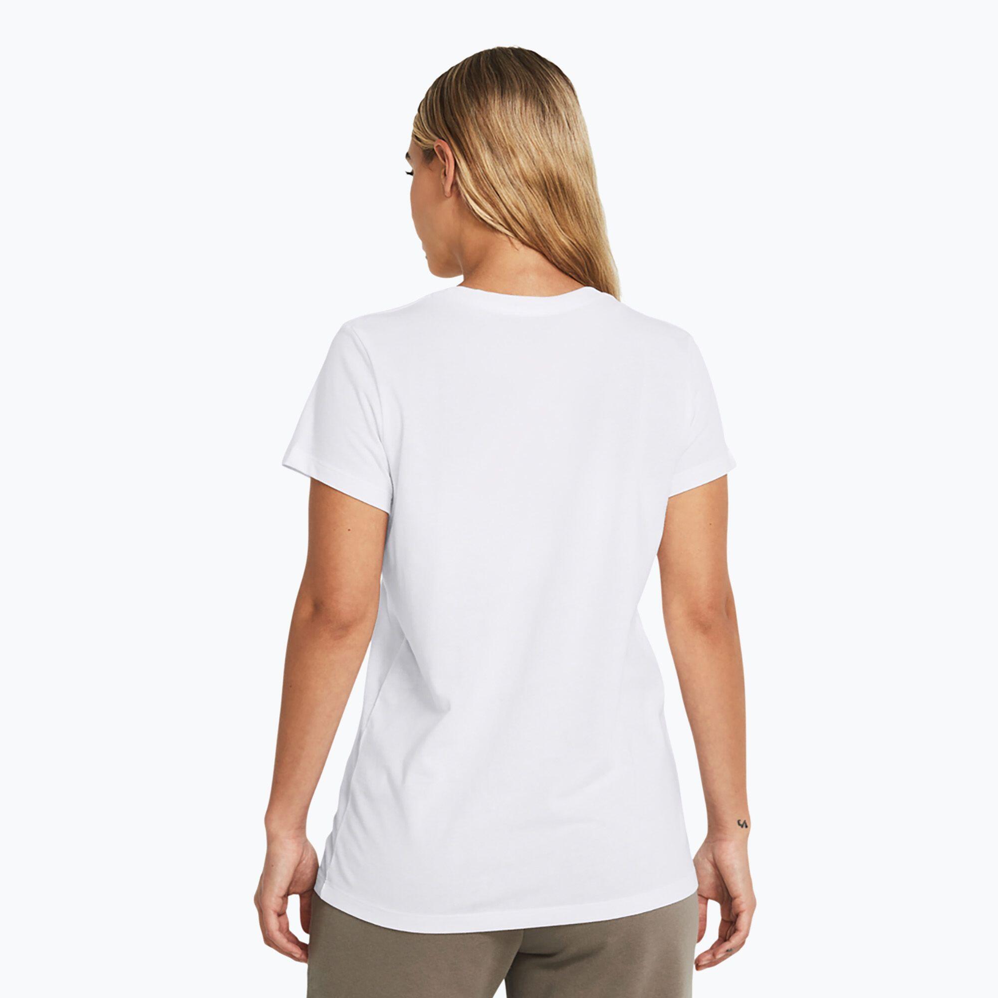 Koszulka T-Shirt Damski Sportowy Biały Under Armour Rival Logo Xxl 3/4