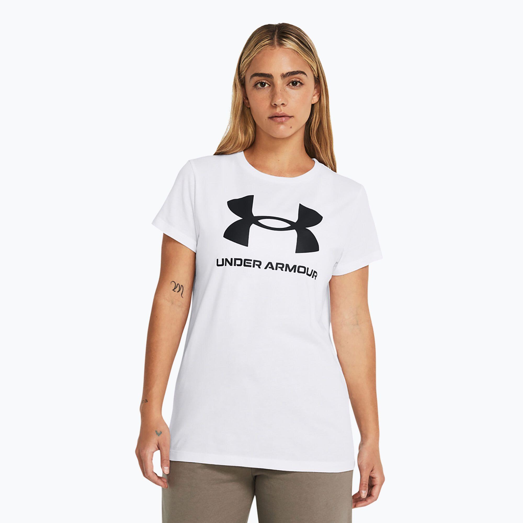 Koszulka T-Shirt Damski Sportowy Biały Under Armour Rival Logo Xxl 2/4