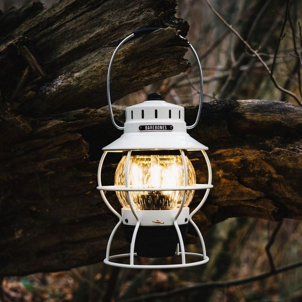 Camping Laterne Railroad Retro Lampe Dimmbar Metall Glas USB Akku LED 7/7
