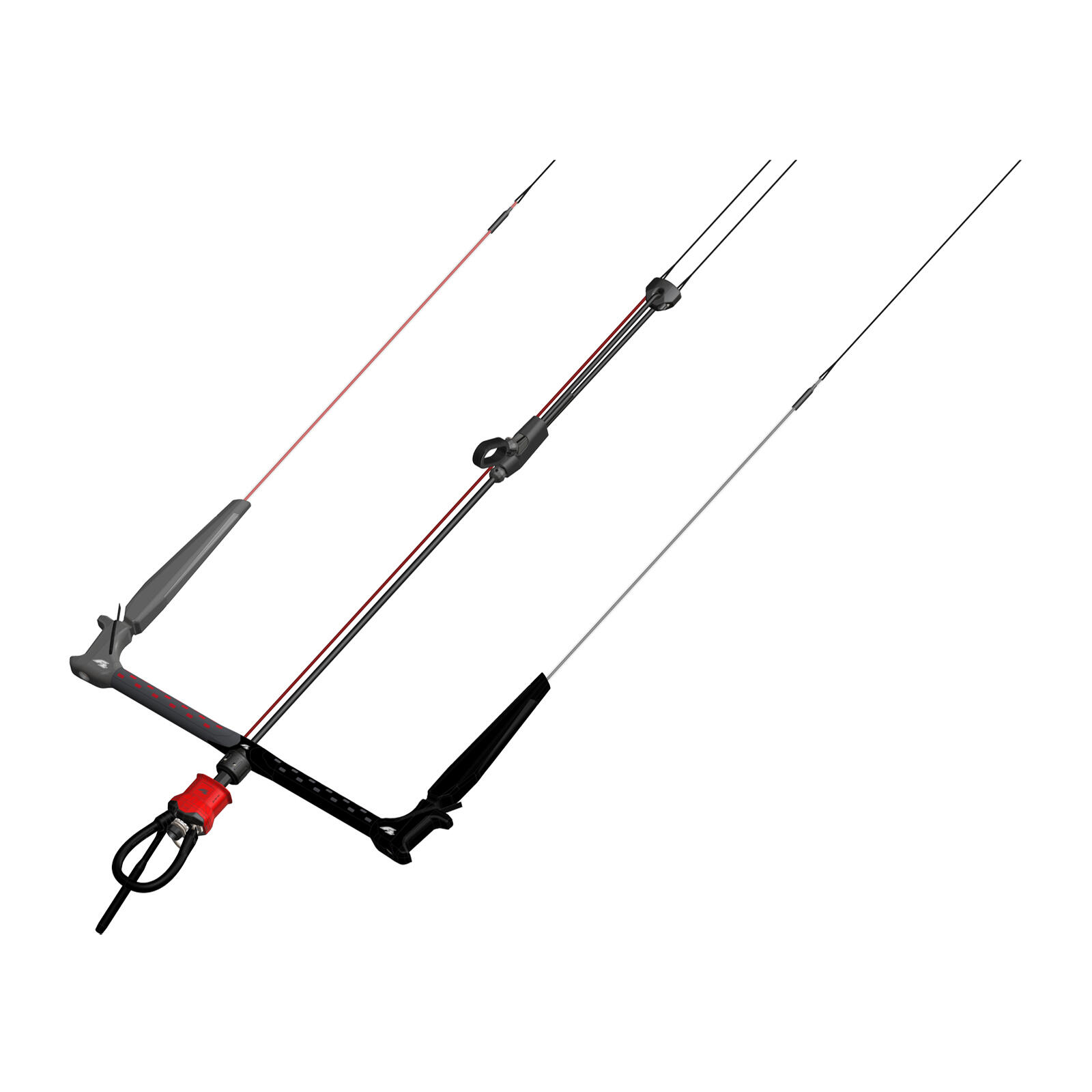 F2 Set Kite Ride V5 5qm + Kiteboard Ride White Icon 141cm + Control Bar  46cm 7/7
