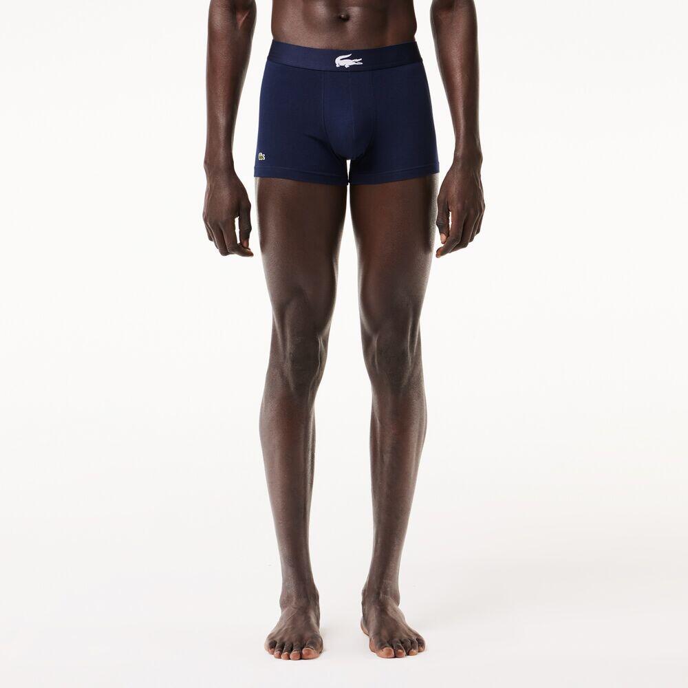 Pack 3 Calzoncillos Boxers Lacoste Blanco-Azul-Verde 3/5