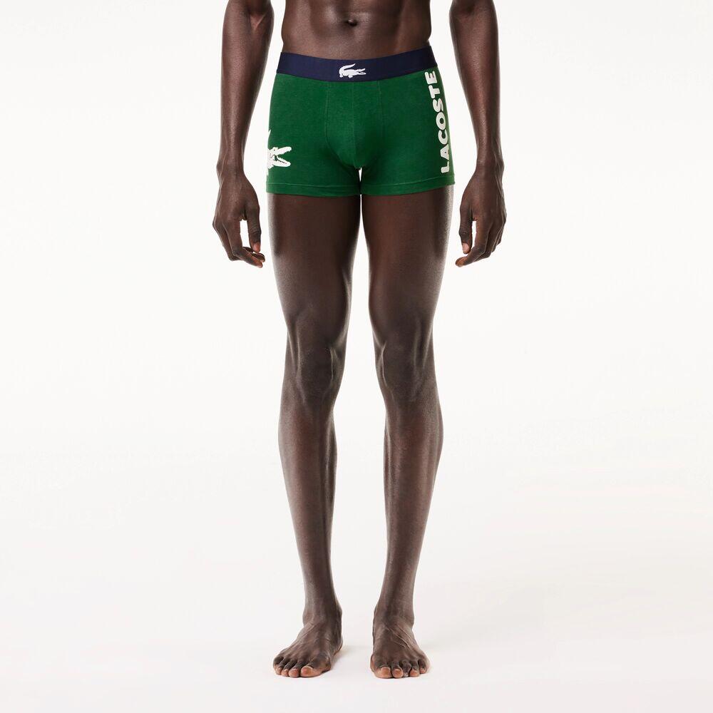 Pack 3 Calzoncillos Boxers Lacoste Blanco-Azul-Verde 2/5