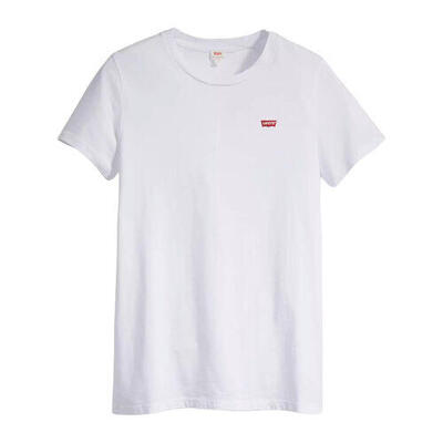Maglietta donna Levi's Logo piccolo Bianco