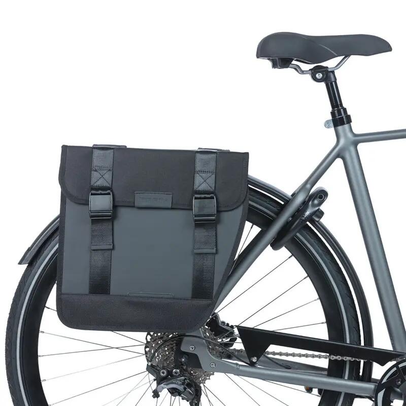 Saco de transporte de bicicletas em poliéster impermeável com tubagem reflectora 3/6