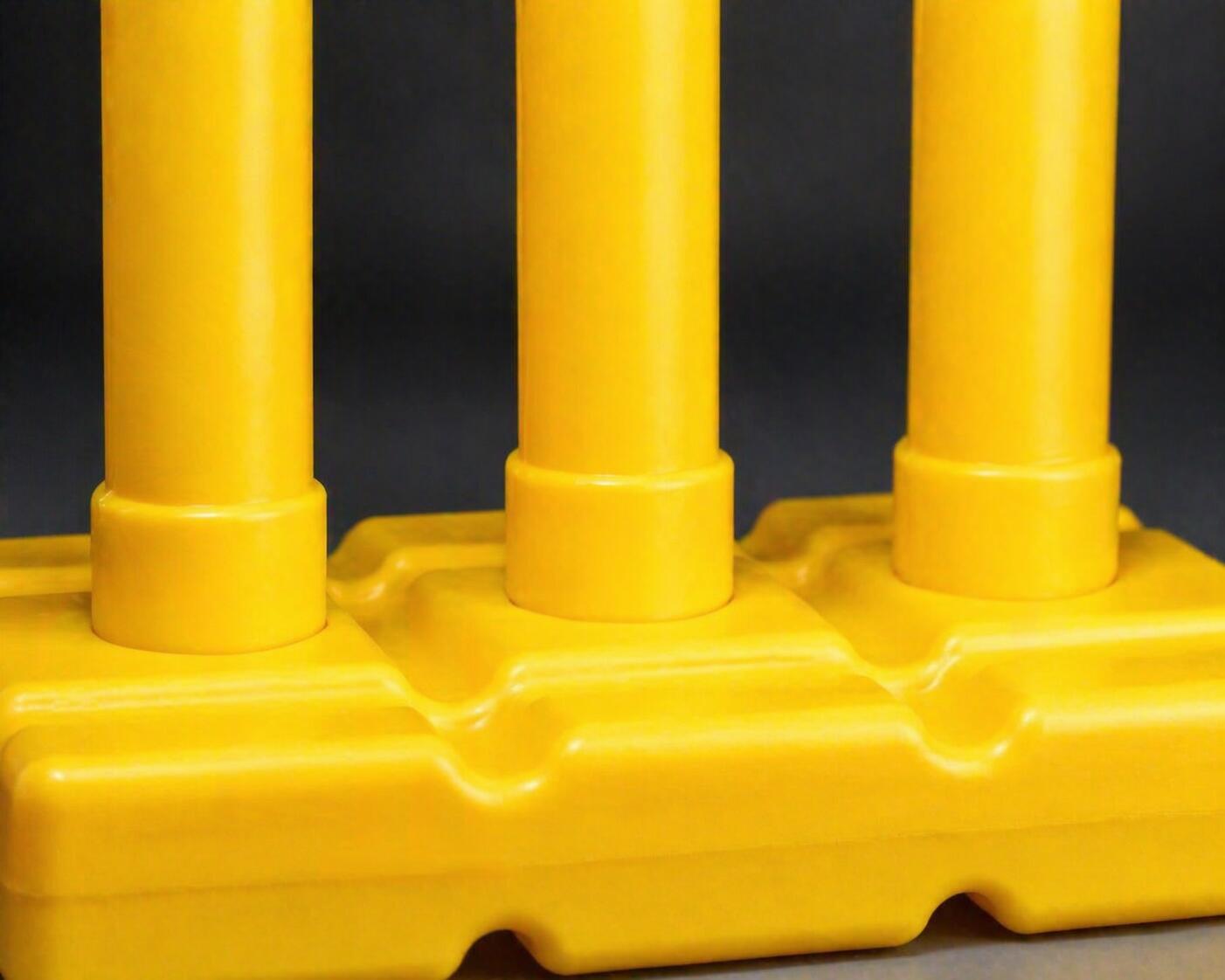Cricket-Stumpfset aus Kunststoff, 3 Stümpfe, 2 Bails, 1 Sockel für Gartenspiel 4/4
