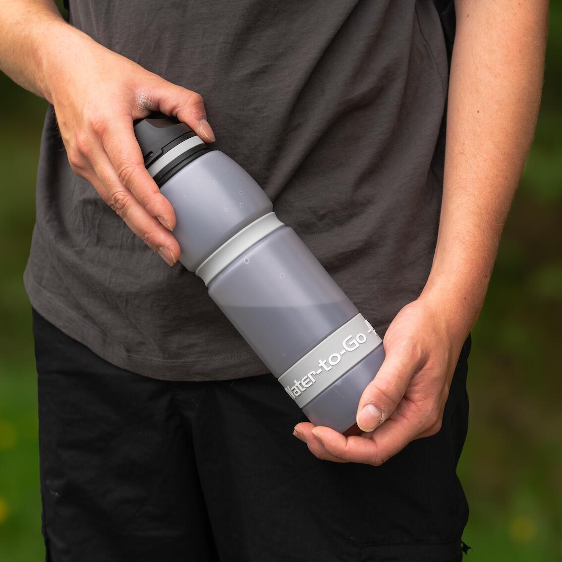 Drinkfles van 1,0 liter met filter Water-to-Go Active 100 Cloud-Silver 3/7