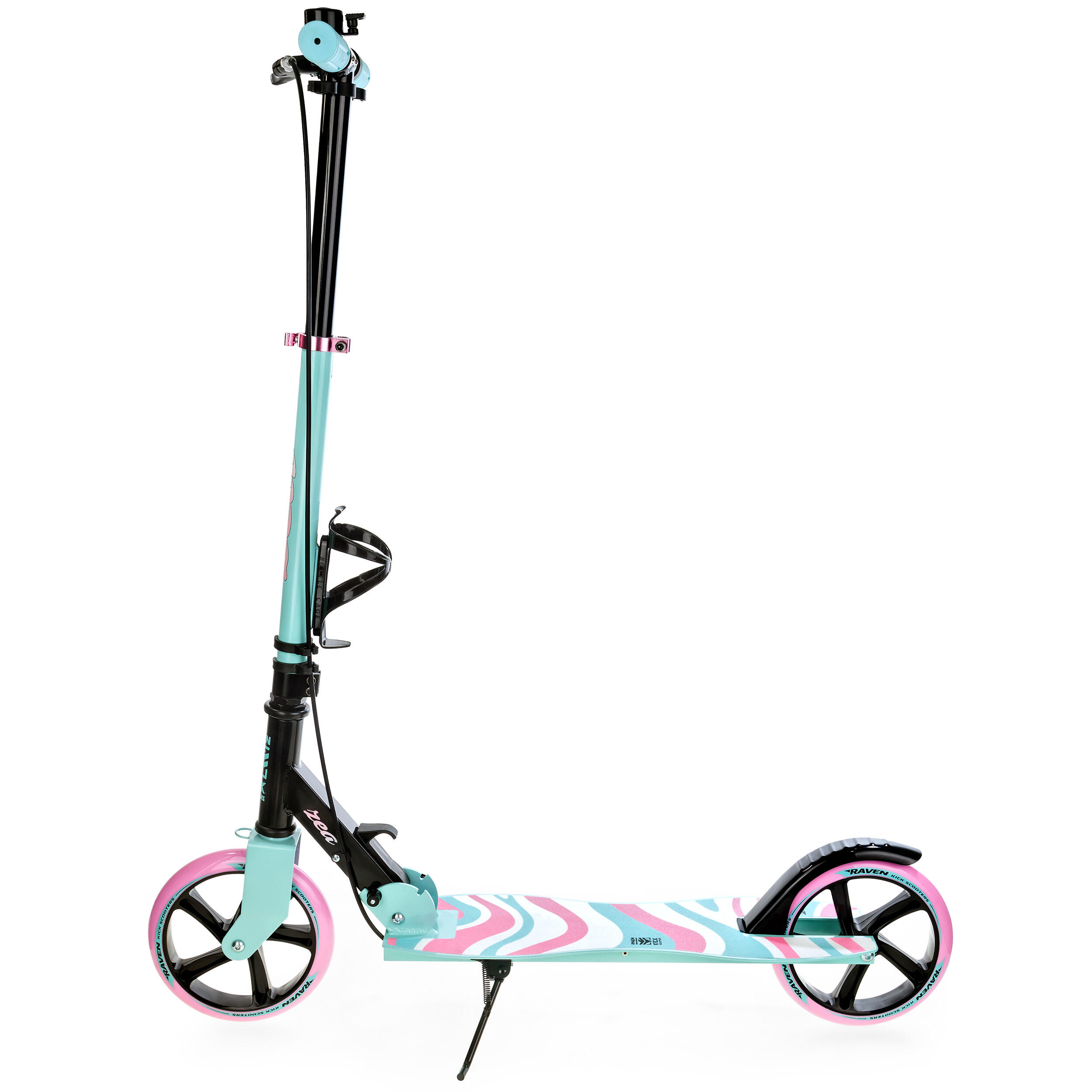 Trotinete dobrável Raven Zea 200mm com travão, campainha e suporte para garrafas 3/6