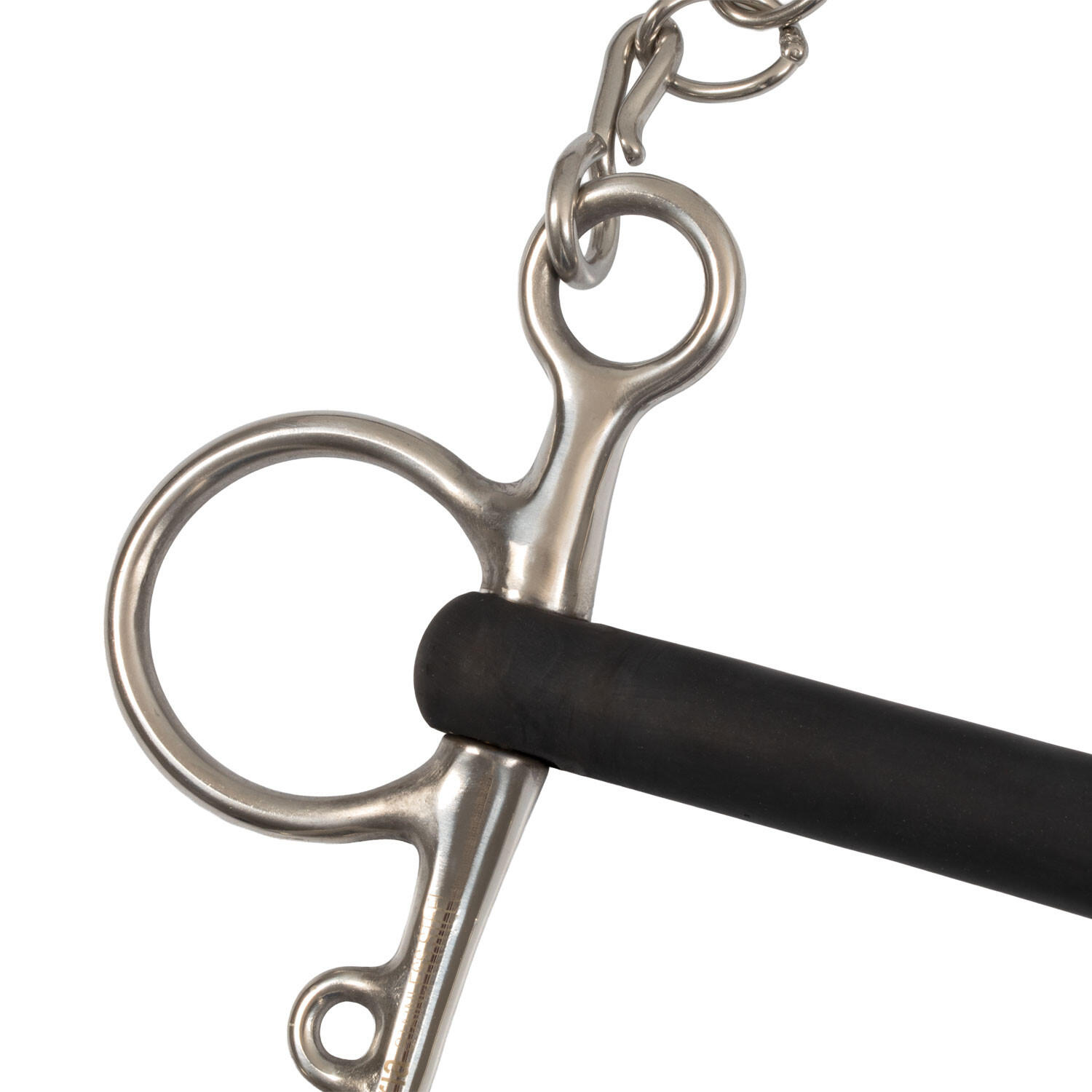 Pelham inox complet caoutchouc rigide 4/5