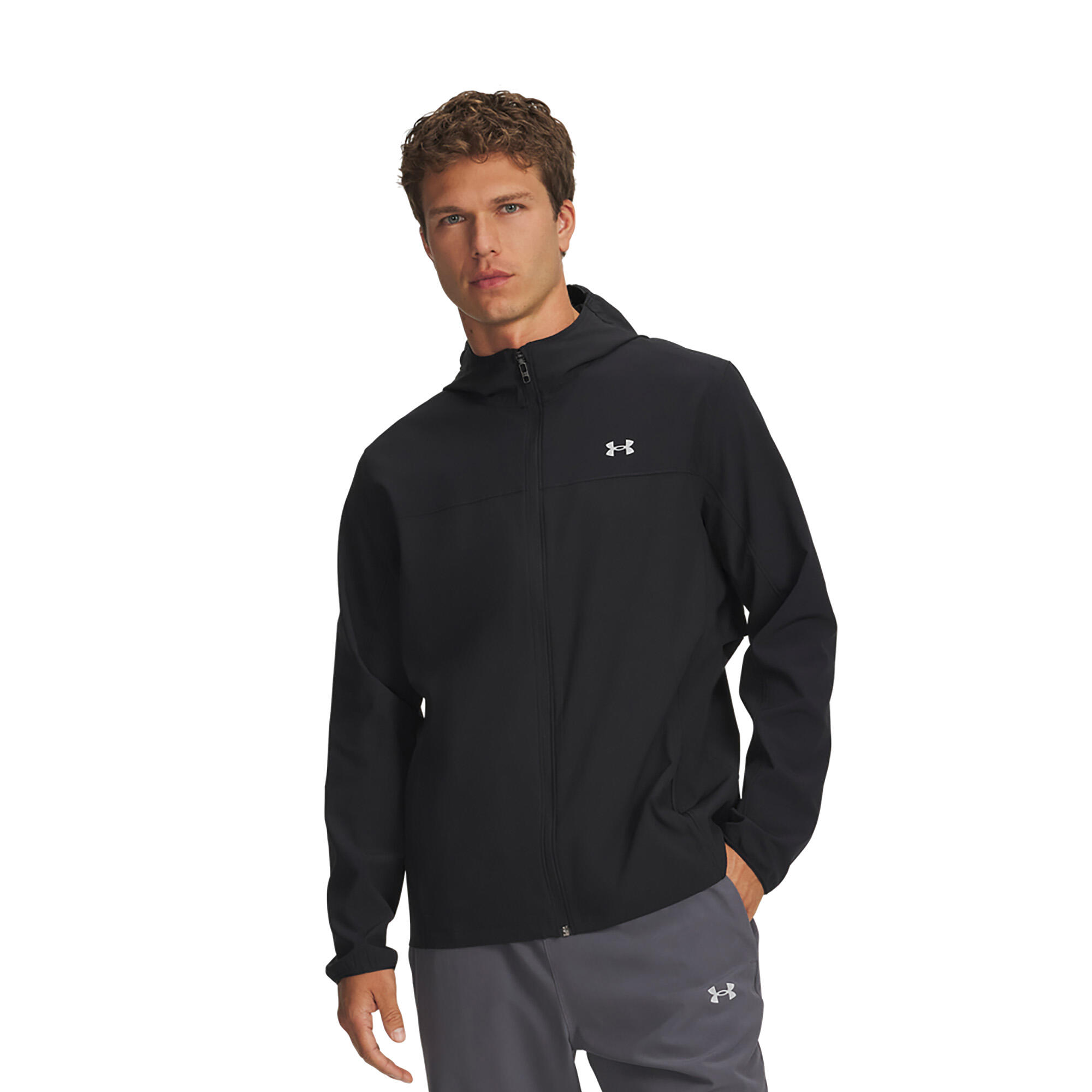 Casaco impermeável Under Armour Velociti Pro Storm para homem Preto 4/4