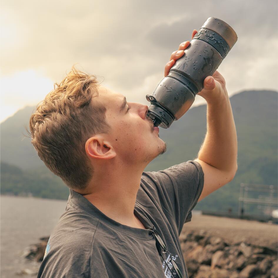 Drinkfles van 1,0 liter met filter Water-to-Go Active 100 jet-black 3/7