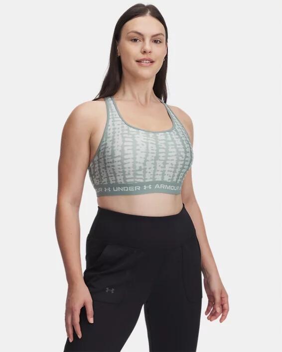 Top Treningowy Damski Stanik Sportowy Under Armour Crossback Mid Print 4/7