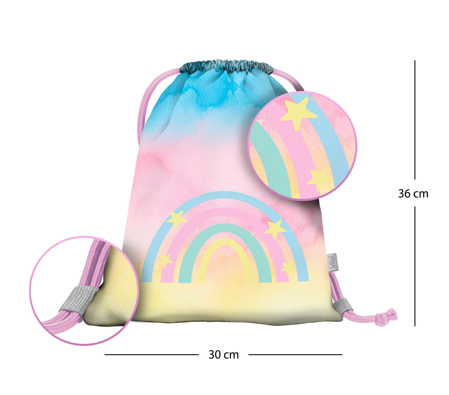 Sac à chaussures maternelle Rainbow 3/5