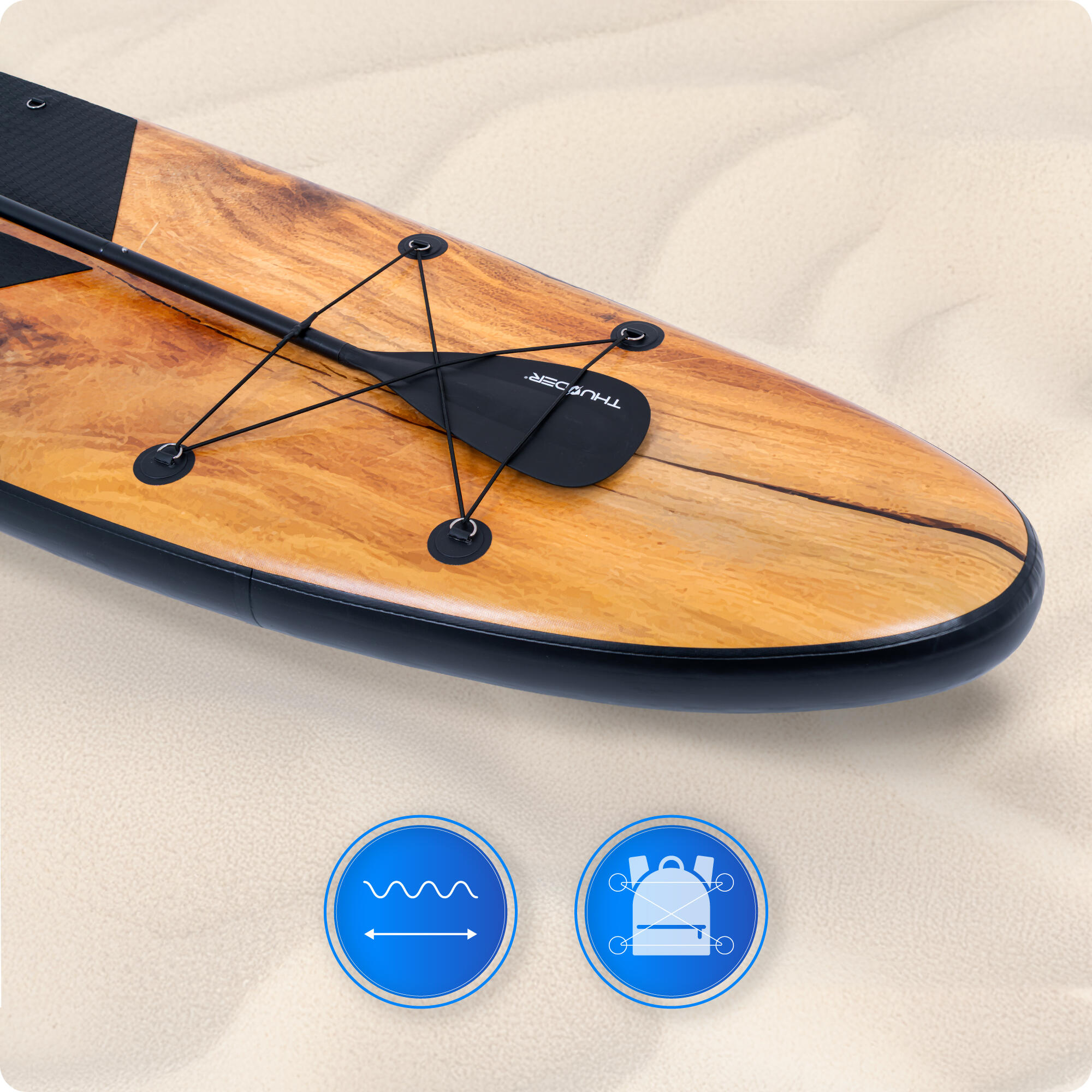 Nafukovací SUP prkna doplňky THUNDER WOOD 350 cm 5/5