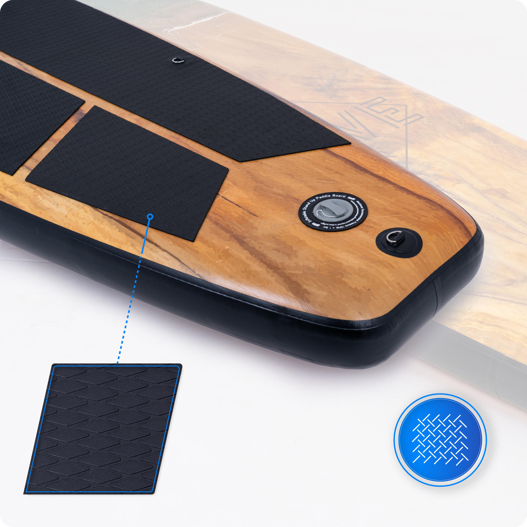 Nafukovací SUP prkna doplňky THUNDER WOOD 350 cm 4/5