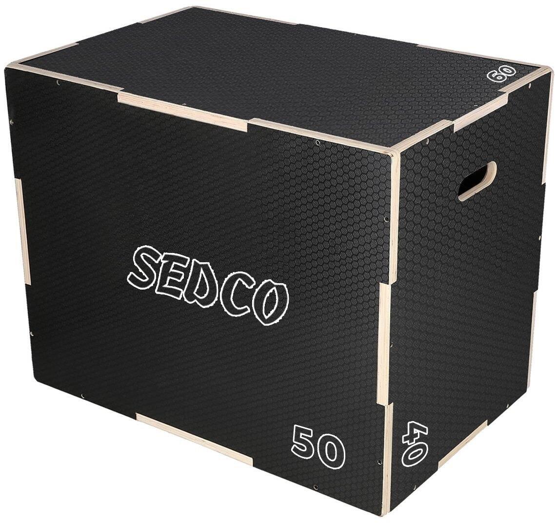 SEDCO Plyometrická bedna dřevěná BLACKWOOD PLYOBOX 40/50/60 cm