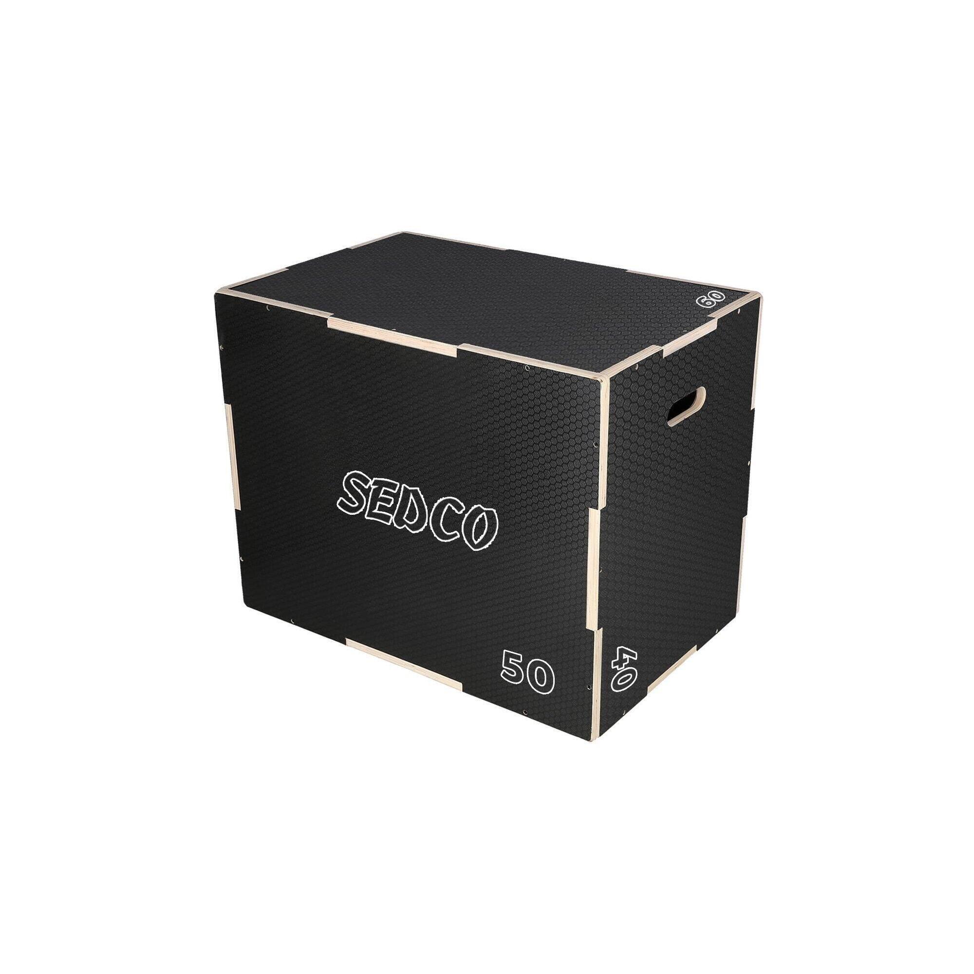 SEDCO Plyometrická bedna dřevěná Sedco BLACKWOOD PLYOBOX 40/50/60 cm