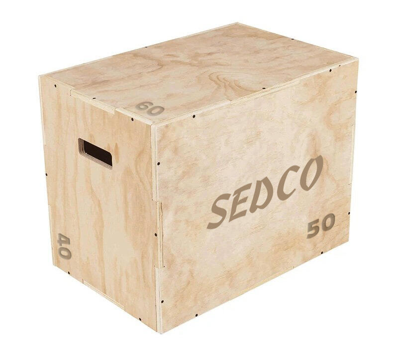 SEDCO Plyometrická bedna dřevěná WOOD 40/50/60 cm