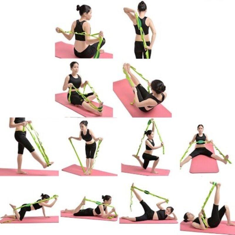 Popruh na jógu YOGA SEDCO STRETCH STRAP 220x3,8 cm 3/3