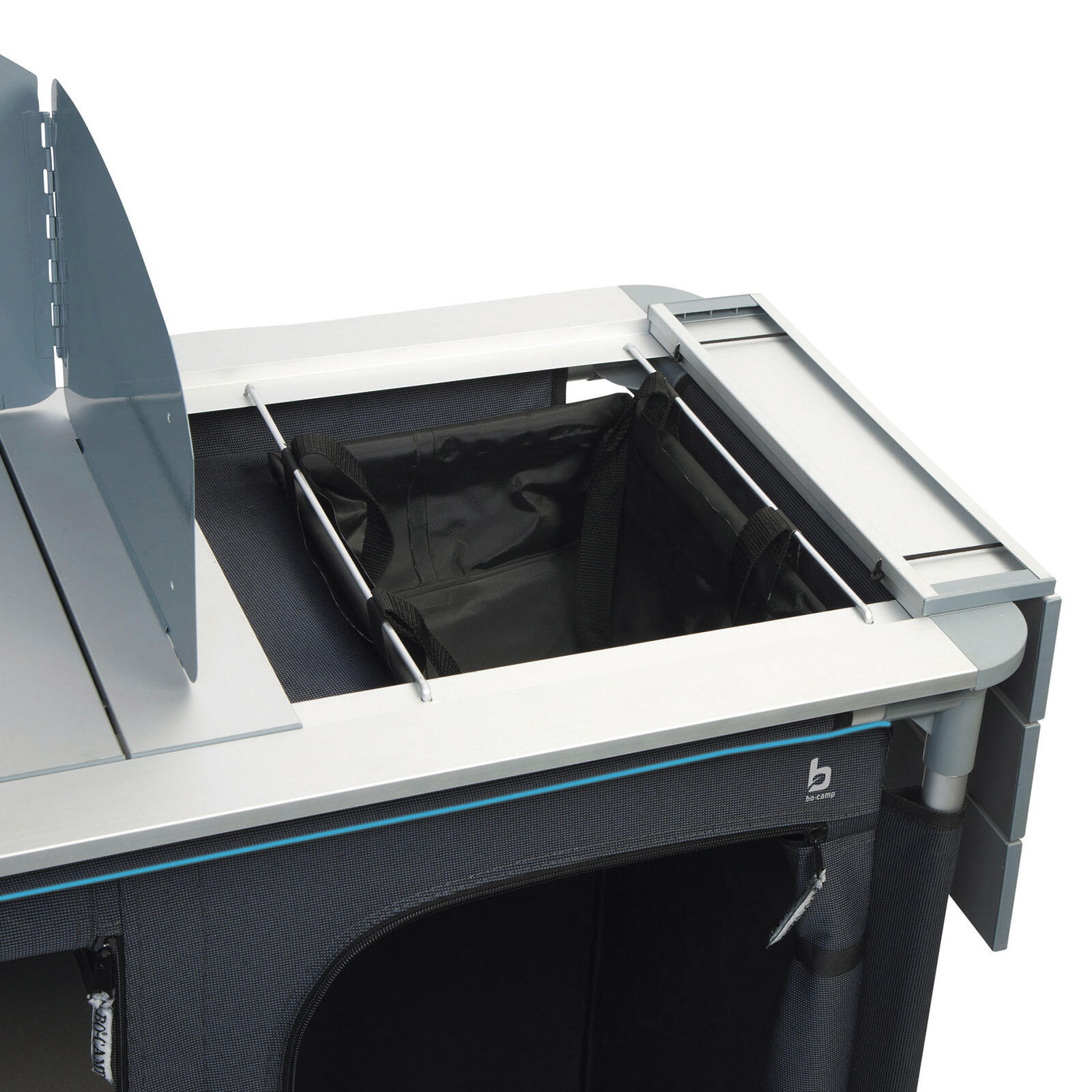 Armoire de camping Voyage Cuisine Box pliante Évier Alu 6/7